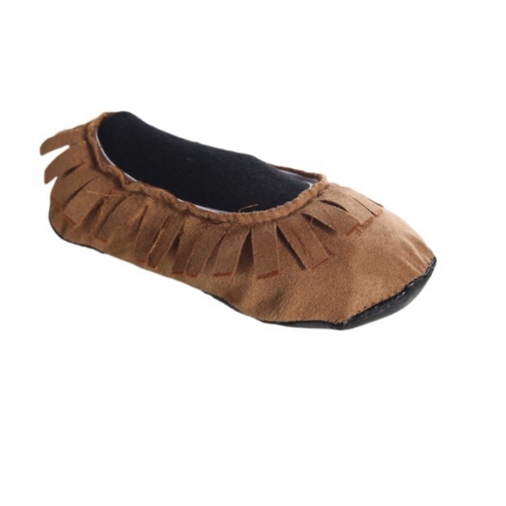Kids Fringe Moccasin Ballet Flat - Brown